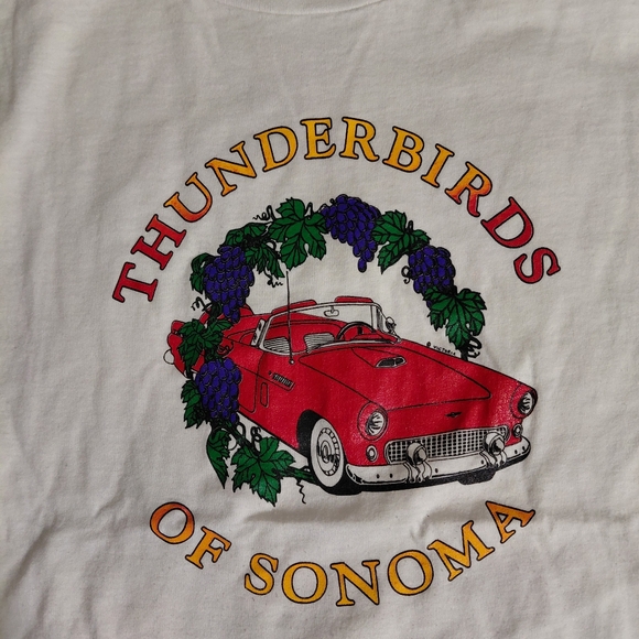 VINTAGE Thunderbirds Of Sonoma T Shirt Size Large - Picture 2 of 8